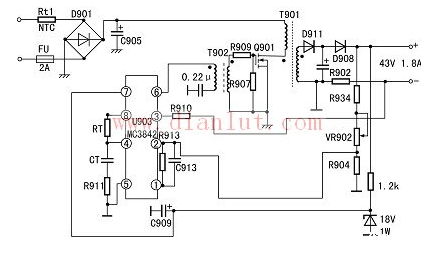 电动车控制器电路图(二)